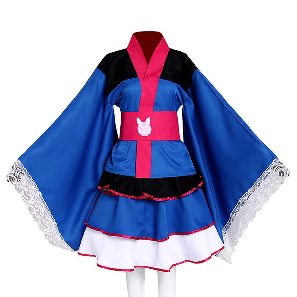 Overwatch D.VA DVA Song HANA Kimono Cosplay Costume – Gcosplay