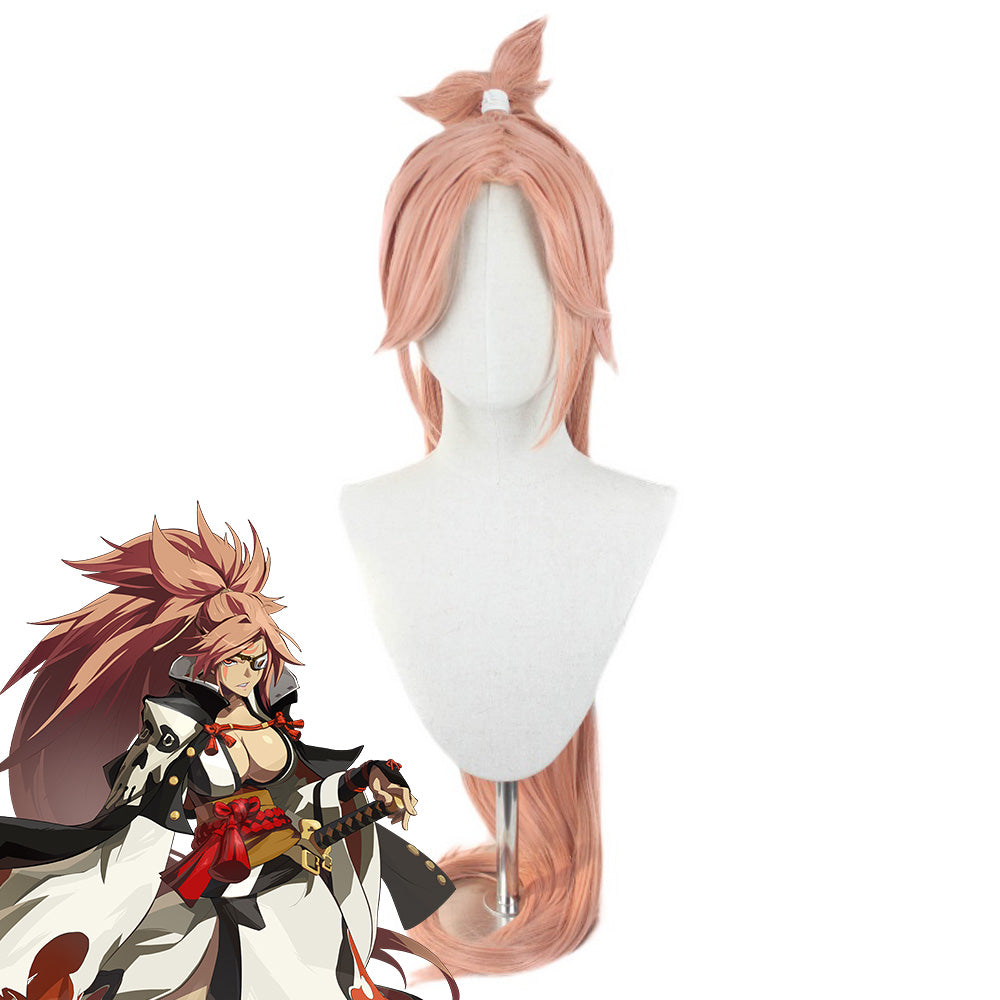 Guilty Gear Xrd Baiken Orange Cosplay Wig