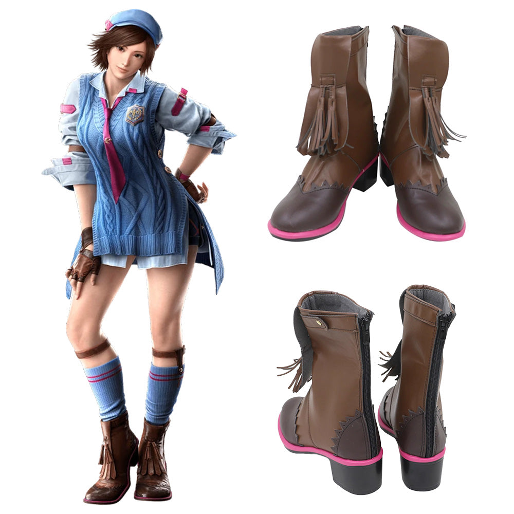 Tekken 8 Asuka Kazama Brown Cosplay Shoes – Gcosplay