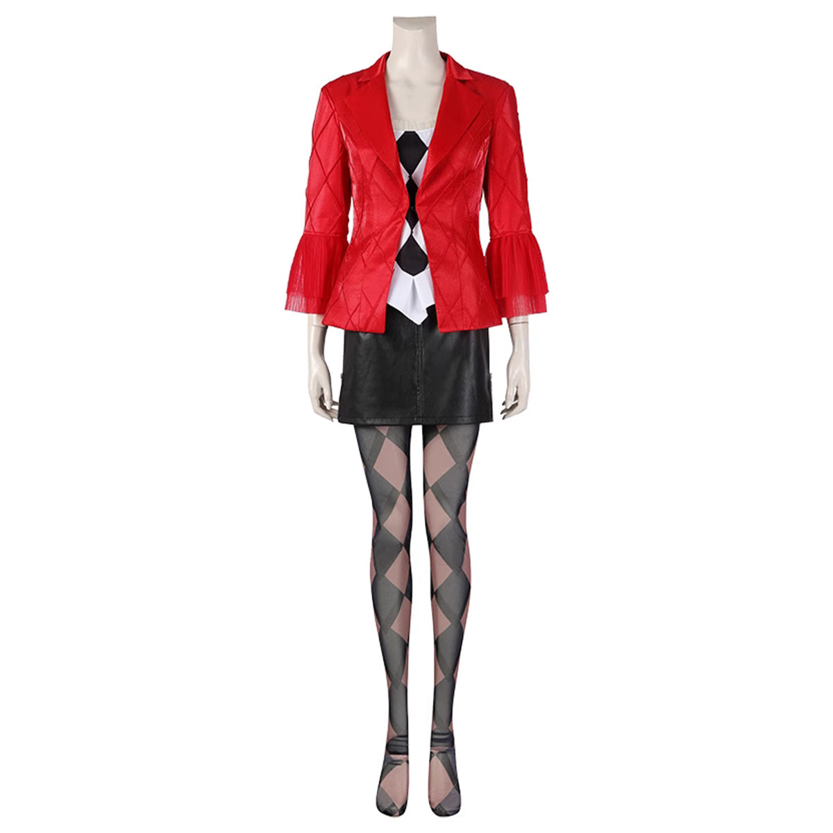 Joker: Folie à Deux Harley Quinn Red Black Suit Jacket Cosplay Costume –  Gcosplay