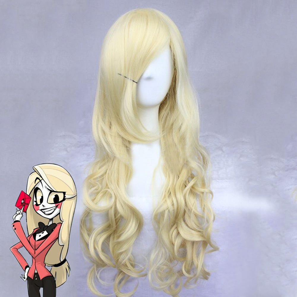 Hazbin Hotel Charlie Golden Cosplay Wig