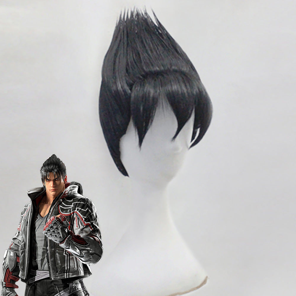 Tekken 8 Jin Kazama Black Cosplay Wig Gcosplay