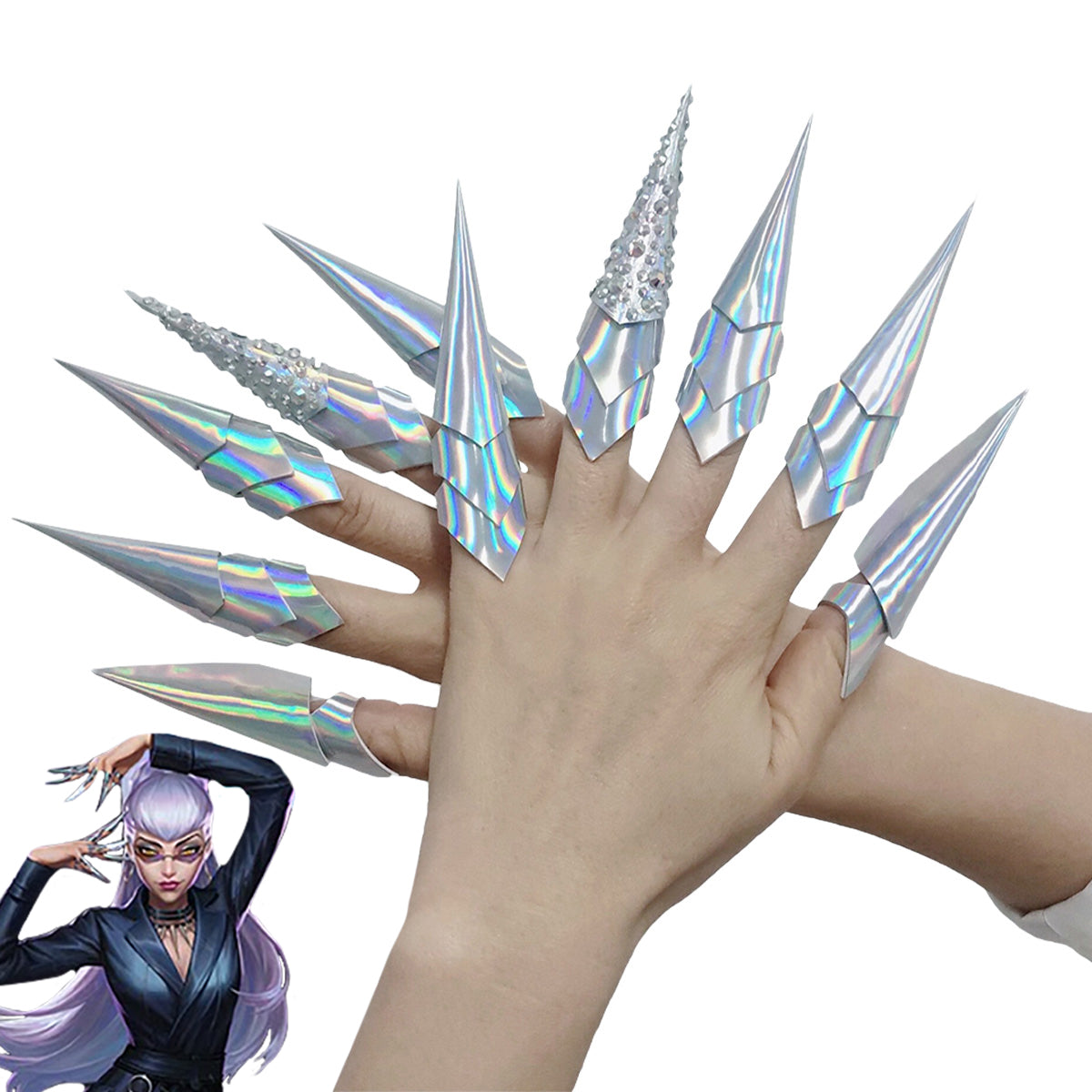 League Of Legends LOL 2020 KDA K/DA Evelynn Nails Accessory Prop – Gcosplay