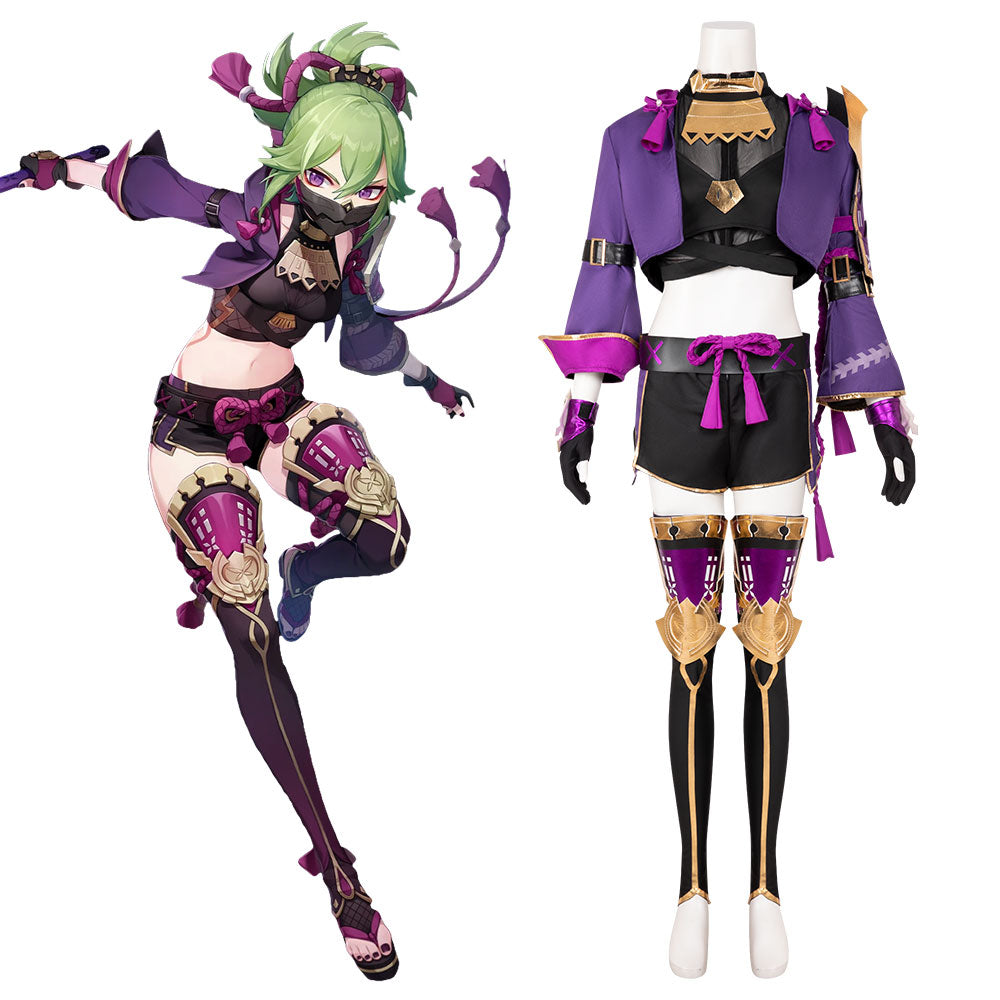 Genshin Impact Kuki Shinobu Cosplay Costume Gcosplay