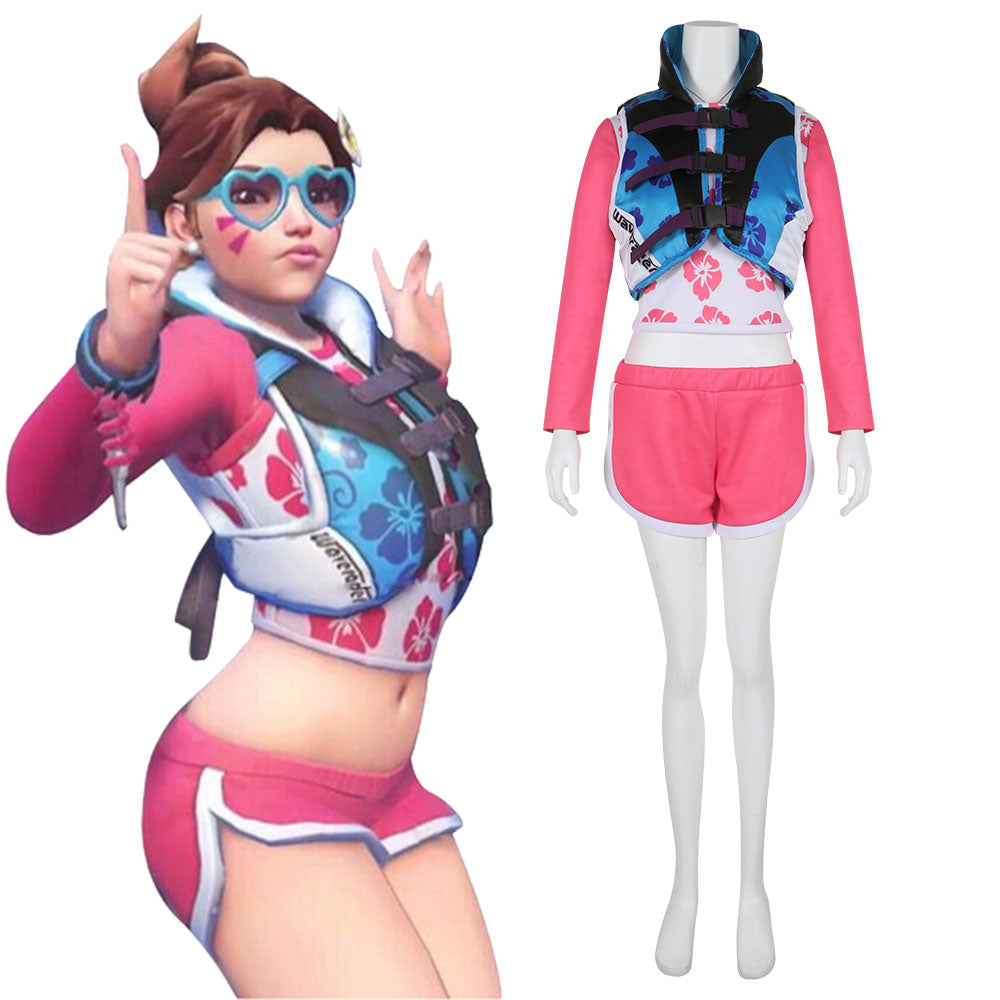 Overwatch OW D.Va DVa Hana Song Waveracer D.VA Cosplay Costume