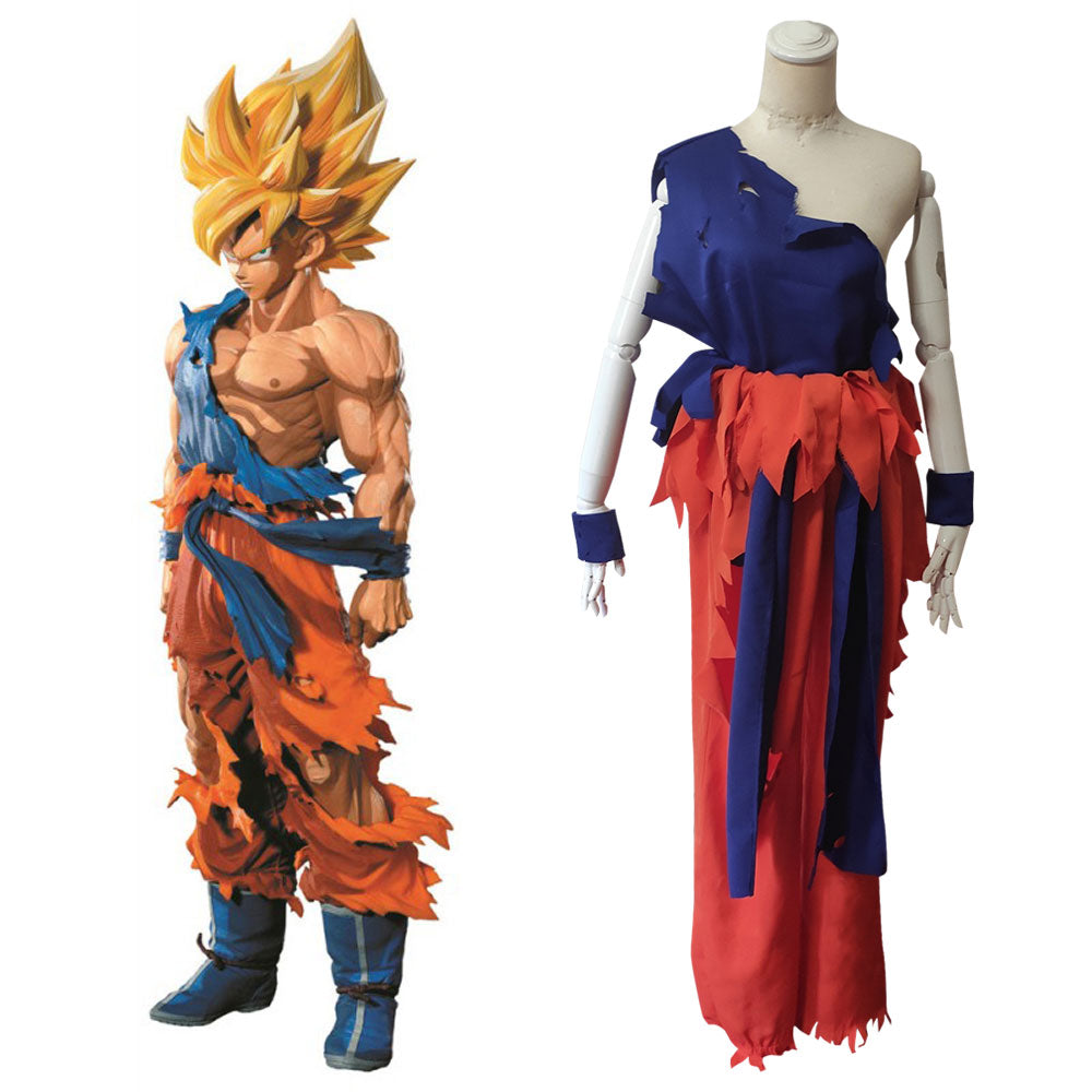 Costumes de cosplay Dragon Ball Son Goku pour enfants, vêtements imbibés,  haut, pantalon, ceinture, queue, manchette, ultraviolet, adulte, enfants,  Halloween, nouveau - AliExpress