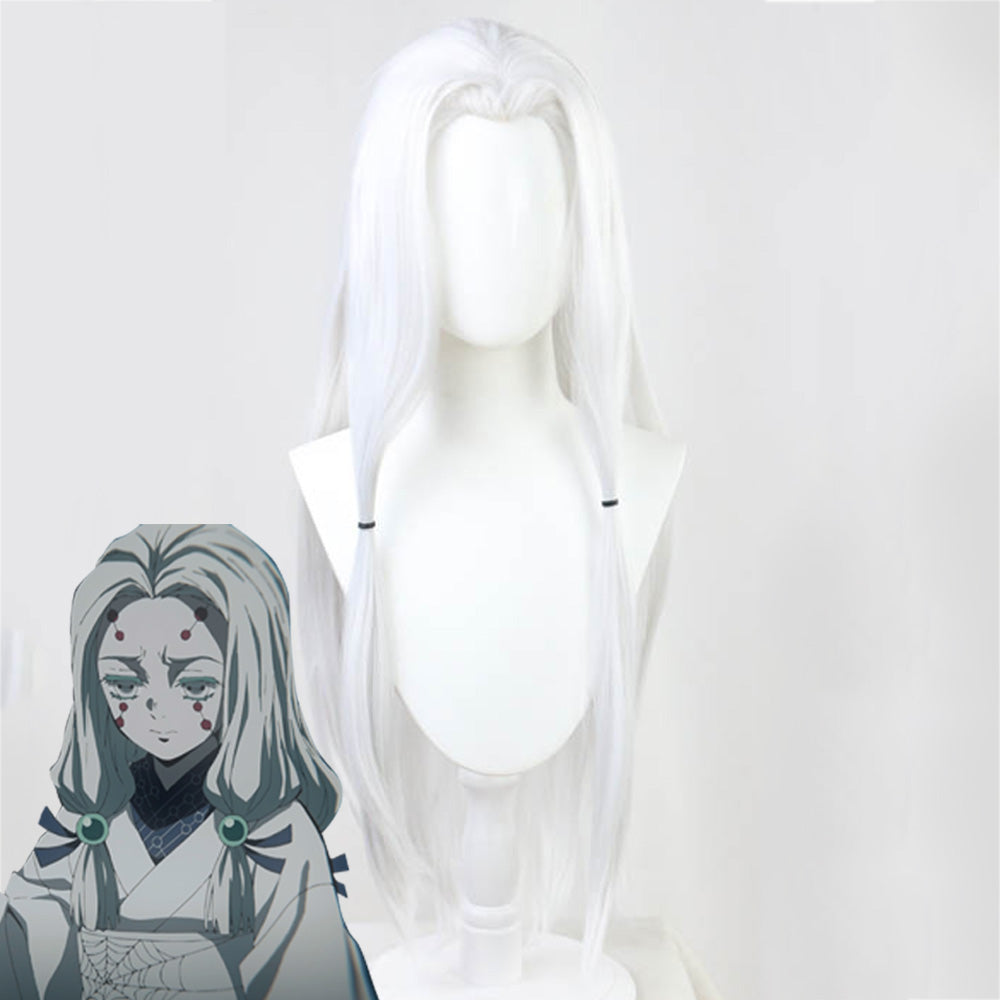 Demon Slayer Kimetsu No Yaiba Older Sister Spider White Cosplay