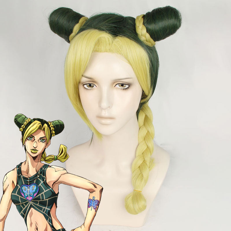 JoJo s Bizarre Adventure Stone Ocean Anime Jolyne Cujoh Green Cosplay Wig