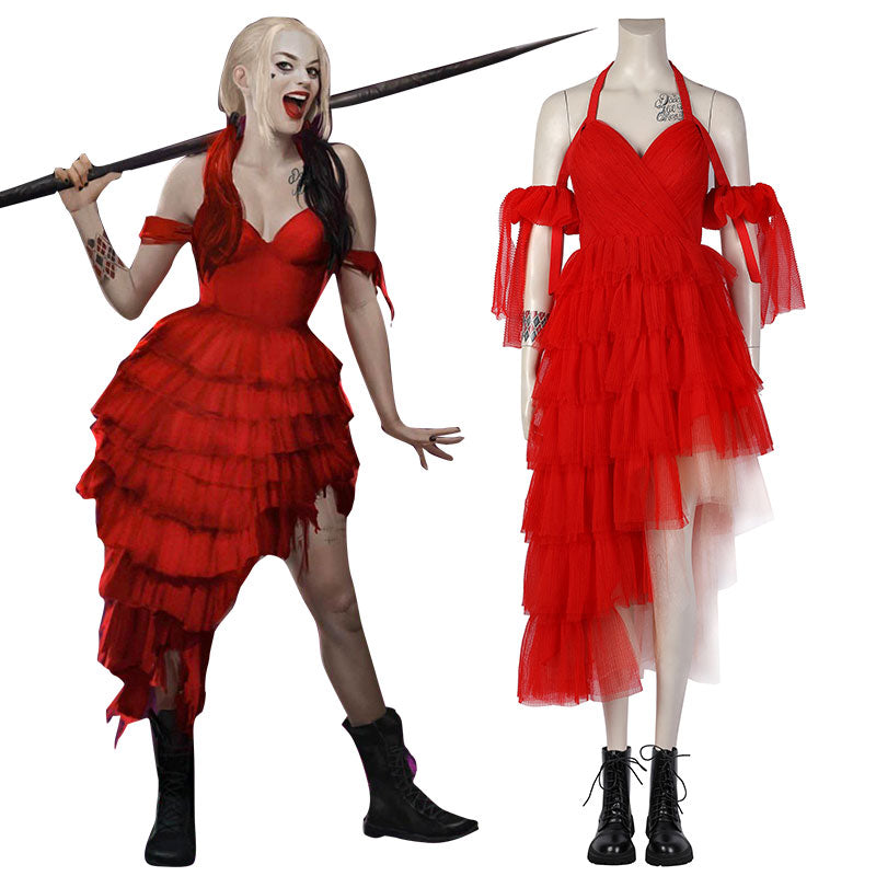Official Ladies Suicide Squad 2 II DELUXE HARLEY QUINN Fancy Dress