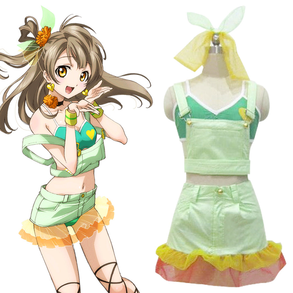 Lovelive! Love Live! Kotori Minami Natsuiro Egao De 1, 2, Jump! Cosplay  Costume