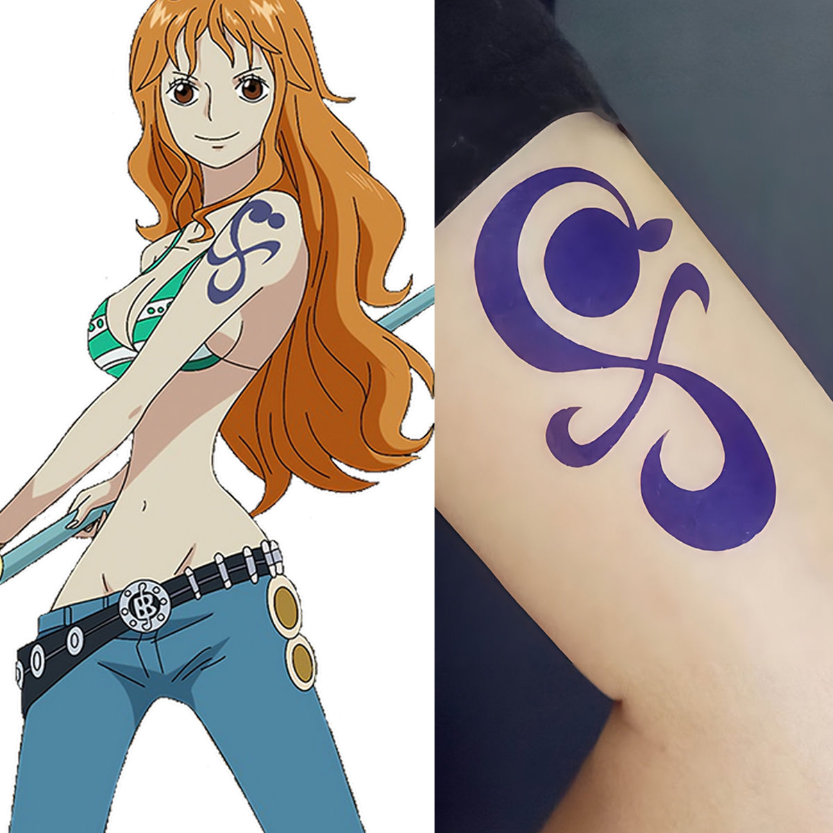 One Piece Nami Tattoo Accessori Cosplay Prop – Gcosplay