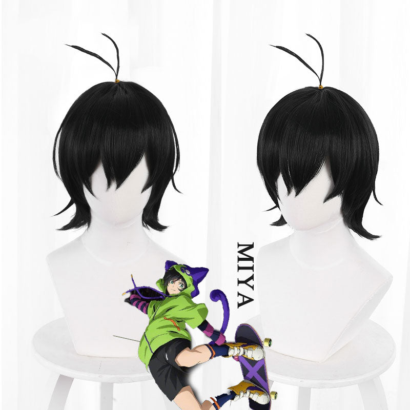 Anime SK8 the Infinity Wig MIYA Chinen Miya Short Black Hair