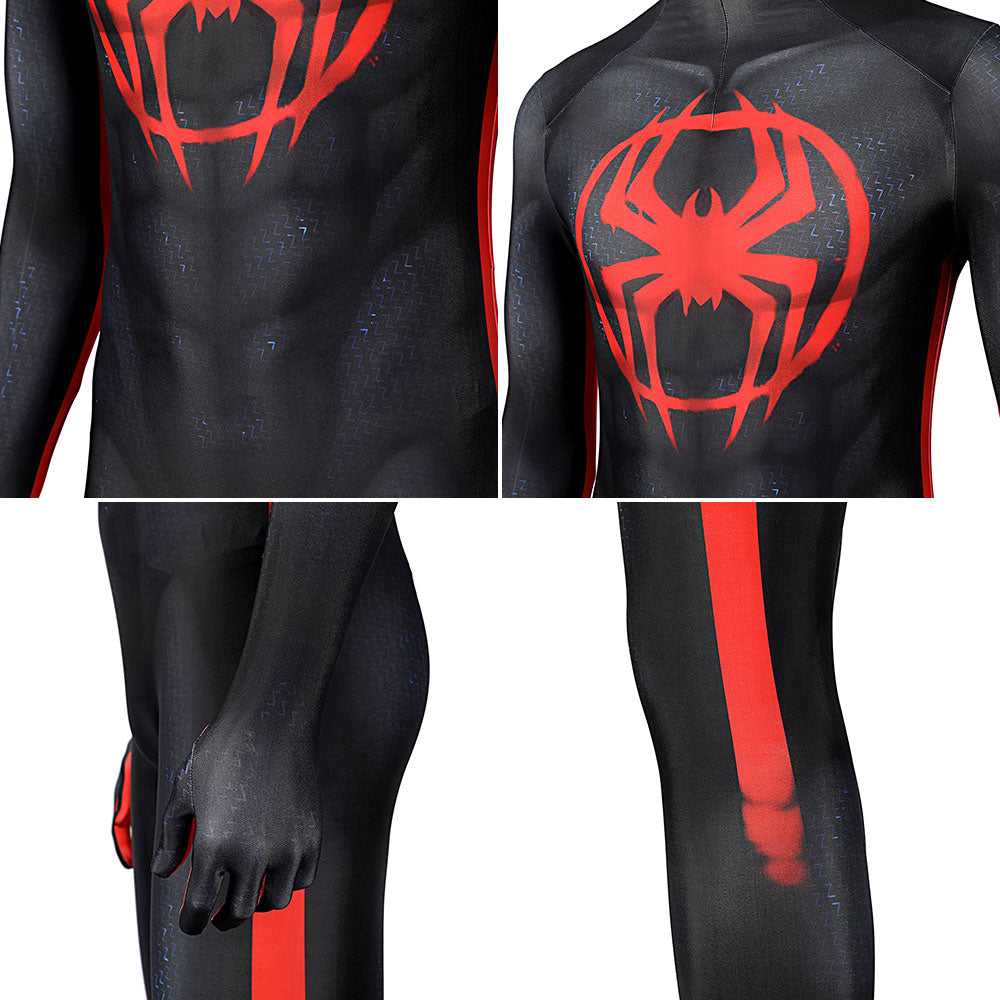 Marvel Spider-Man: Across The Spider-Verse Miles Morales Jumpsuit Zentai Cosplay Costume