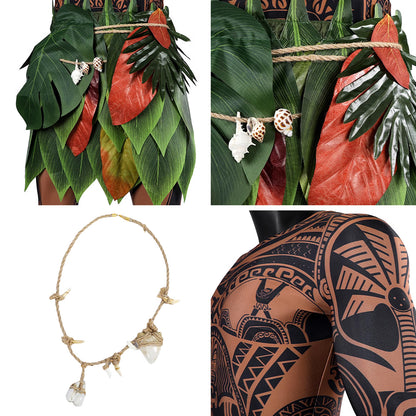 Disney Movie Moana Maui Premium Edition Cosplay Costume