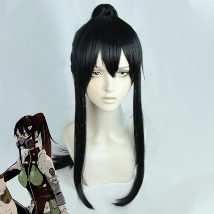 Kaiju No. 8 Mina Ashiro Black Cosplay Wig