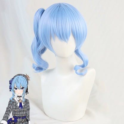 Hololive Vtuber Hoshimachi Suisei Blue Cosplay Wig