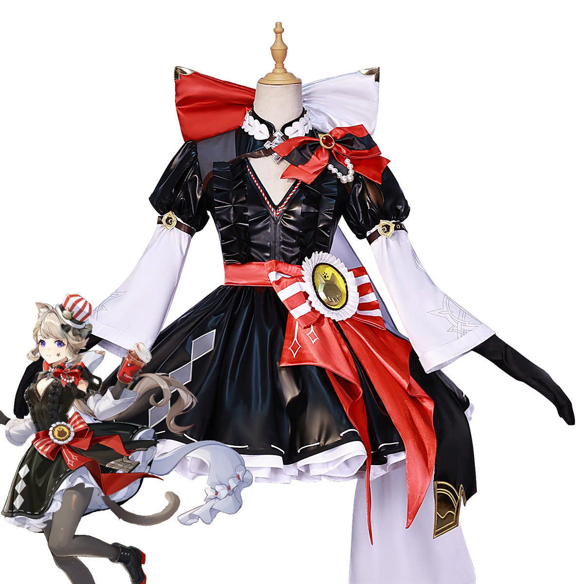 Genshin Impact KFC Lynette Cosplay Costume