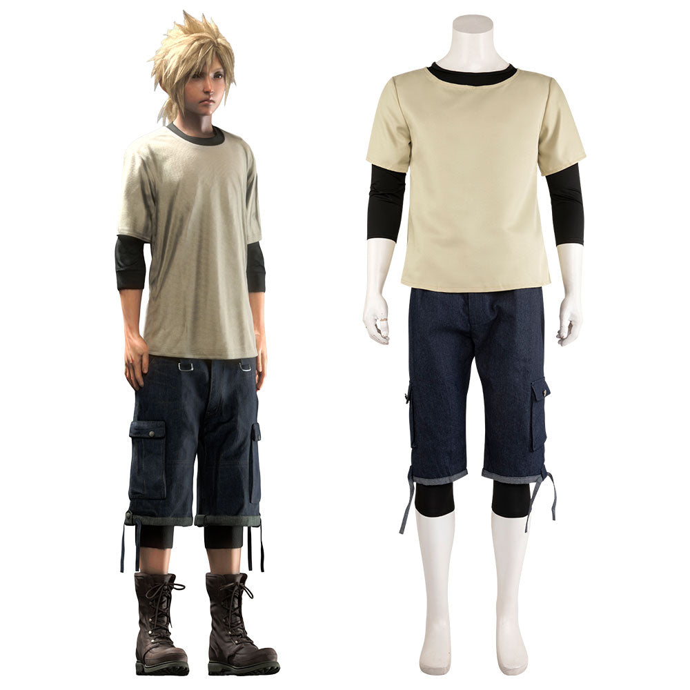 Final Fantasy VII Remake Cloud Strife 14 Years Old Cosplay Costume