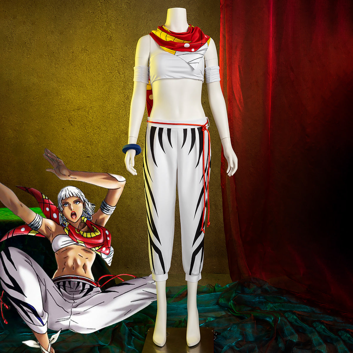 Street Fighter VI 6 SF6 Elena Cosplay Costume