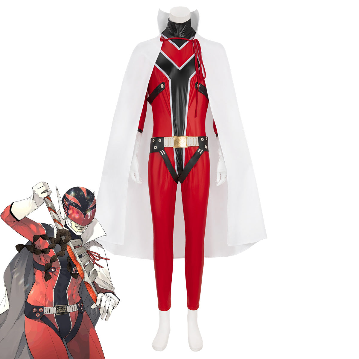 Go! Go! Loser Ranger! Sentai Daishikkaku Akabane Sousei Cosplay Costume