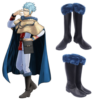 Black Clover Klaus Lunette Black Shoes Cosplay Boots