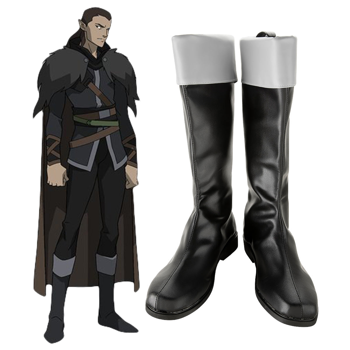 The Legend of Vox Machina Vax'ildan Shoes Cosplay Boots