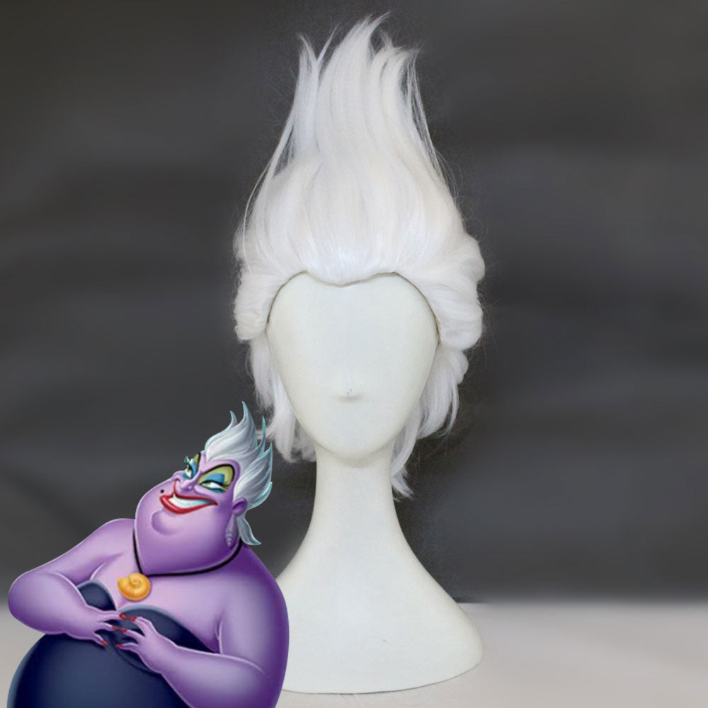 [in stock]Disney The Little Mermaid Ursula White Cosplay Wig