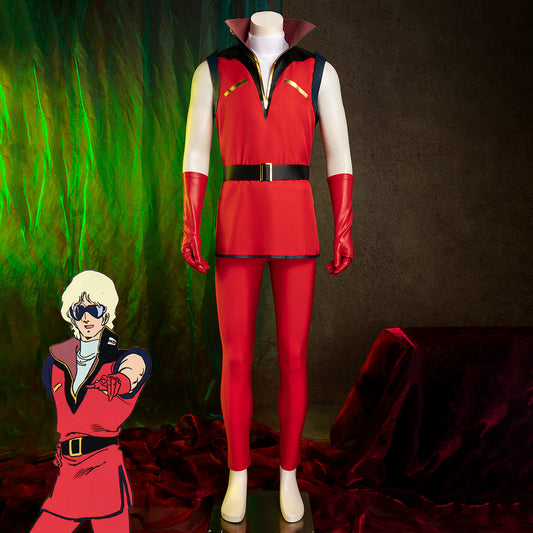 Gundam Char Aznable Cosplay Costume