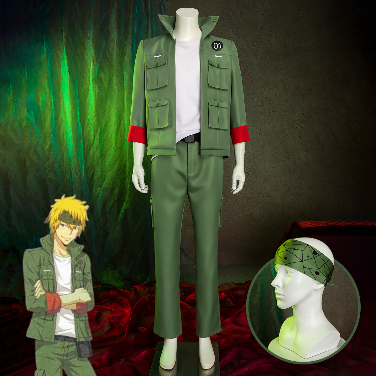 Katekyo Hitman Reborn! Colonnello Cosplay Costume