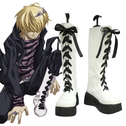 Katekyo Hitman Reborn! Belphegor White Shoes Cosplay Boots