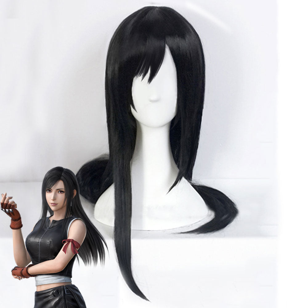 Final Fantasy VII: Advent Children Tifa Lockhart Black Cosplay Wig