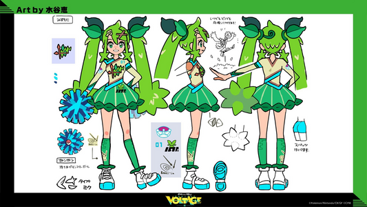 Project Voltage Pokemon X Hatsune Miku Grass-type Cosplay Shoes