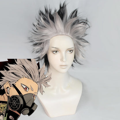 Kaiju No. 8 Gen Narumi Gray Black Cosplay Wig A Edition