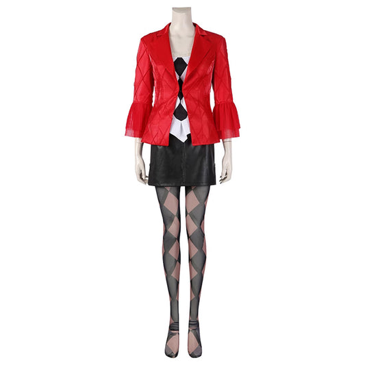 Women Clown Halloween Party Gothic for Women Dress Halloween Red Suit