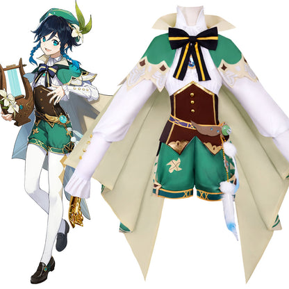 Genshin Impact Venti Cosplay Costume B Edition