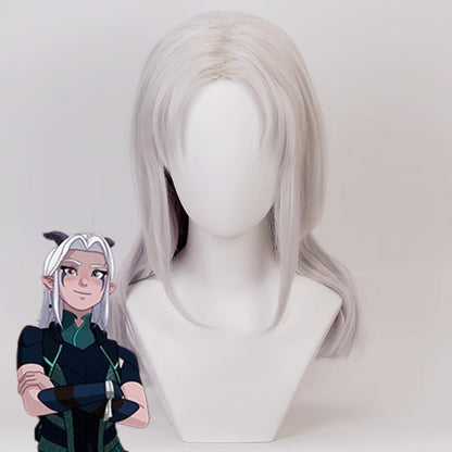 The Dragon Prince Rayla White Cosplay Wig