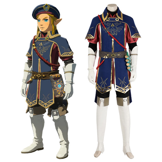 TLOZ: Tears of the Kingdom Link Royal Guard Uniform Cosplay Costume