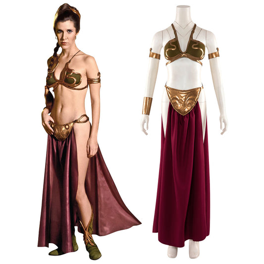 [in stock]Star Wars Princess Leia Slave Girl Cosplay Costume