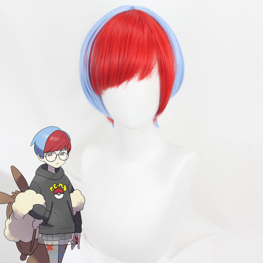 PM PM Scarlet and Violet Penny Blue Red Cosplay Wig
