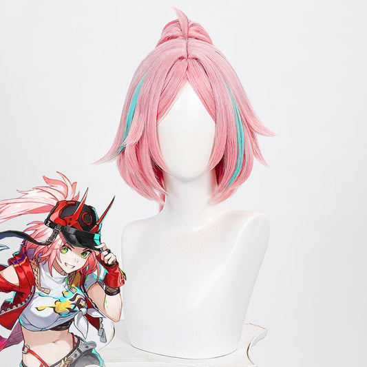 Honkai: Star Rail Rappa Pink Cosplay Wig