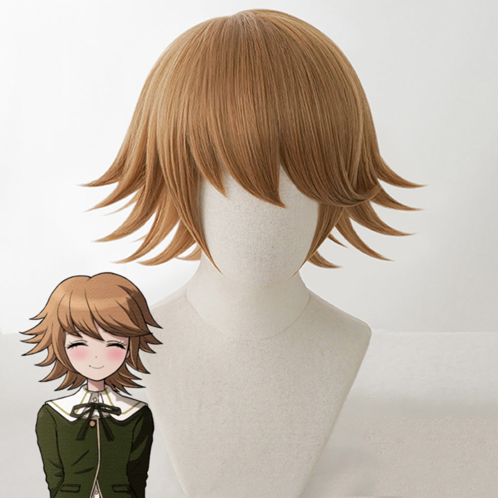 Danganronpa: Trigger Happy Havoc Chihiro Fujisaki Brown Cosplay Wig