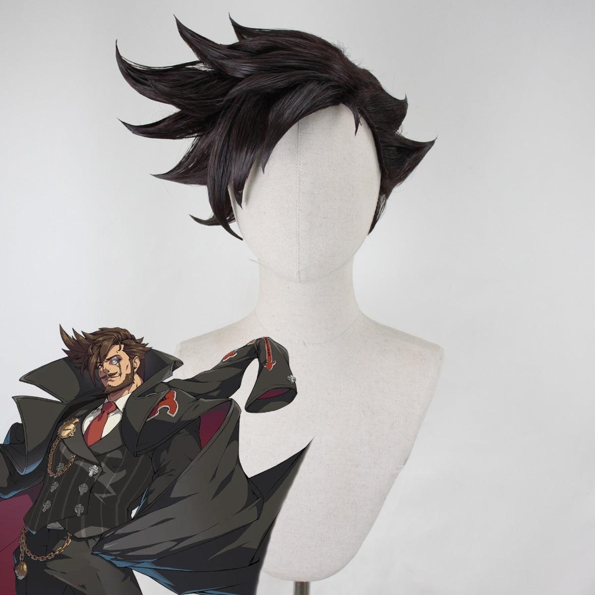 Guilty Gear Strive Slayer Brown Cosplay Wig