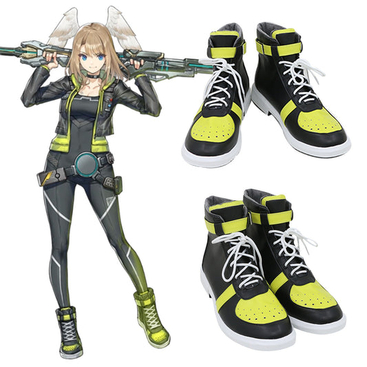 Xenoblade Chronicles 3 Eunie Black Yellow Cosplay Shoes