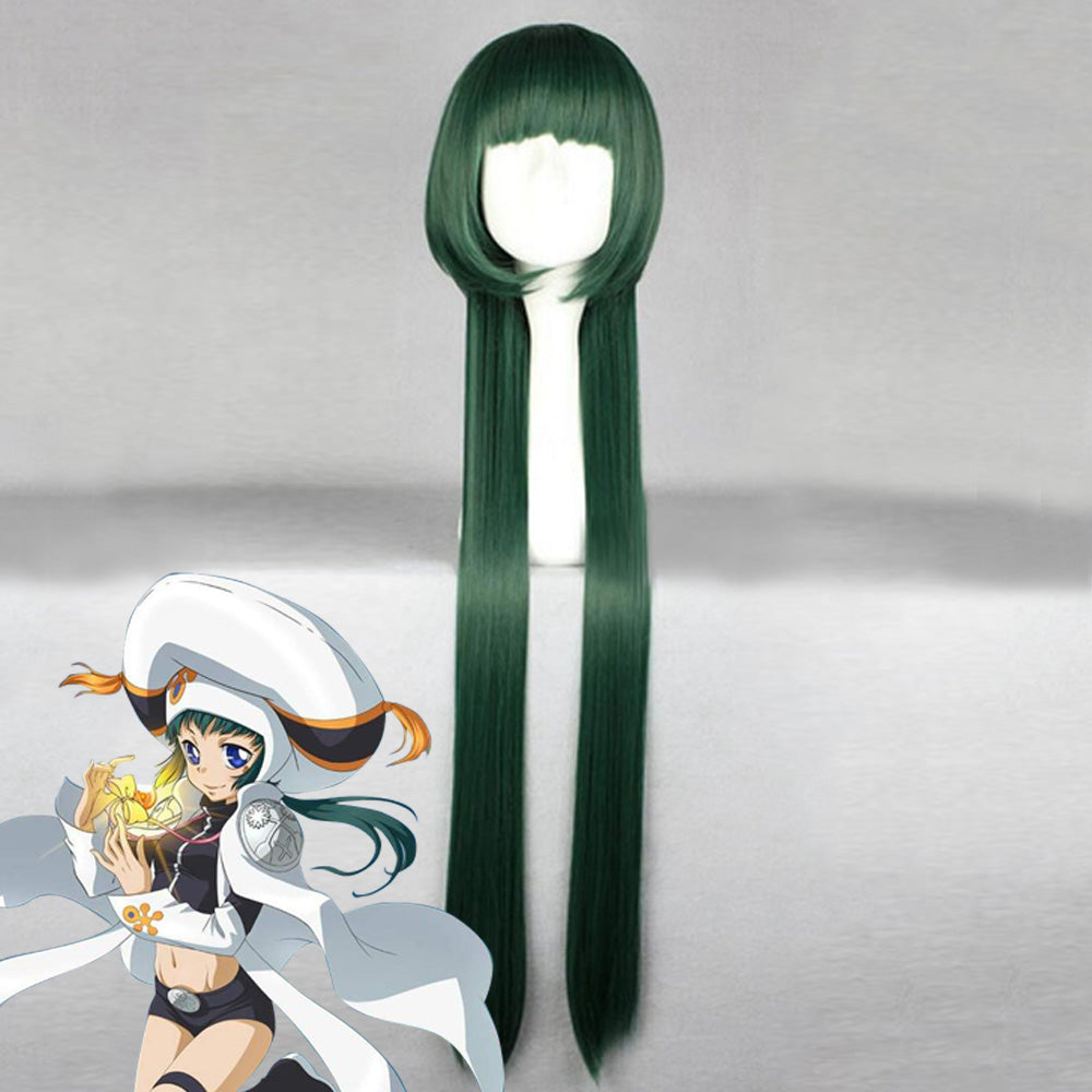 Katekyo Hitman Reborn! Millefiore Uni Yuni Green Cosplay Wig