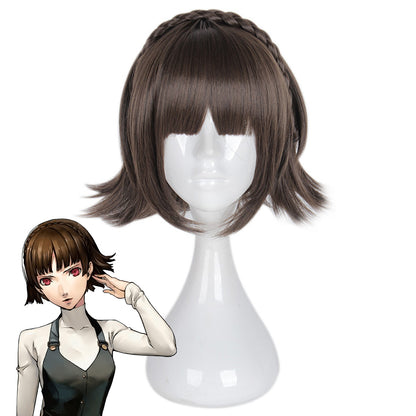 Persona 5 Makoto Niijima Brown Cosplay Wig - B Edition