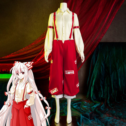 Touhou Project Fujiwara no Mokou cosplay costume