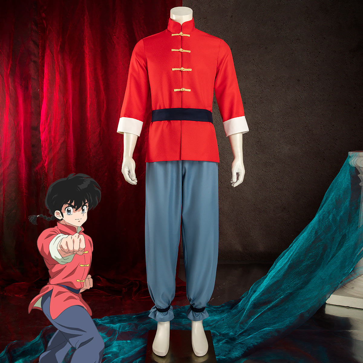 Ranma ½ Ranma 1/2 Ranma Saotome Cosplay Costume