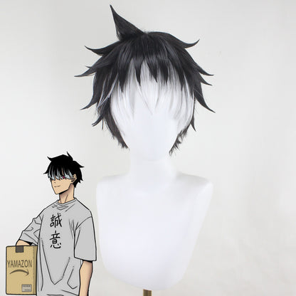 Kaiju No.8 Gen Narumi Black Cosplay Wig