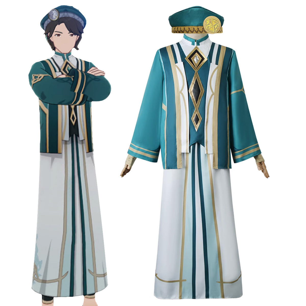 Genshin Impact The Akademiya Male Uniform Cosplay Costume