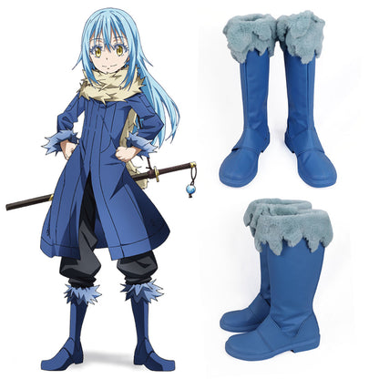 That Time I Got Reincarnated As A Slime Tensei Shitara Suraimu Datta Ken Rimuru Blue Shoes Cosplay Boots